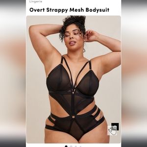Torrid Strappy Mesh bodysuit lingerie 4x